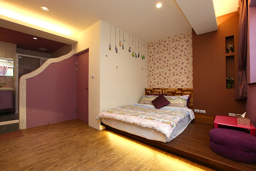 馬卡龍紫雙人房